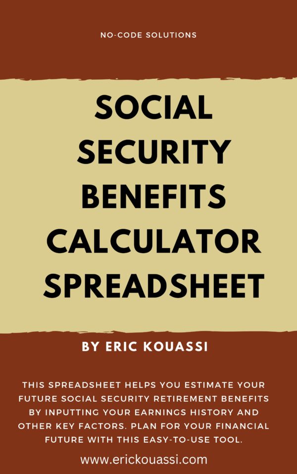 Social Security Benefits Calculator Spreadsheet