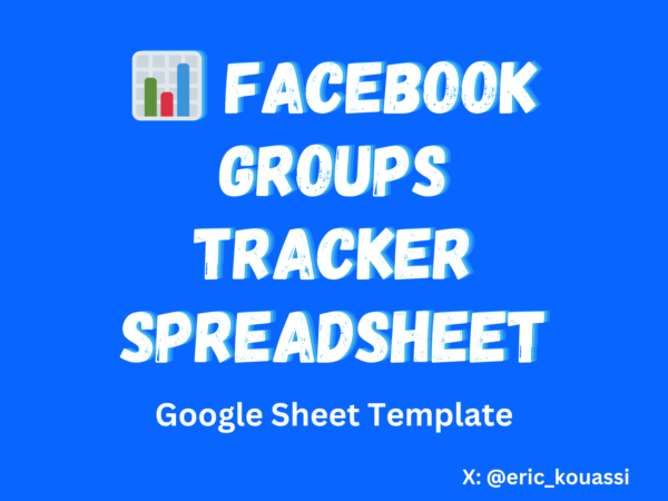 Facebook Group Tracker Spreadsheet