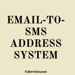 Email-to-SMS Address System